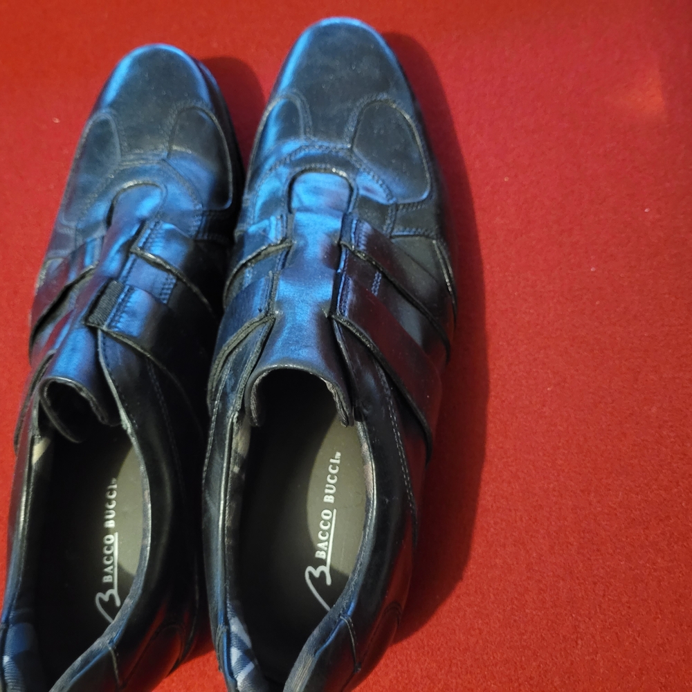 Bacco Bucci Men's Black Leather Shoes - Picture 3 of 6